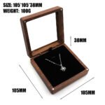 Black Walnut Necklace Box - Image 6