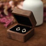 Square Wooden Earrings Box - Image 4