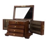 Antique Wooden Jewelry Box - Image 6