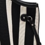 Striped Knit Tote Bag Large Capacity - Image 4