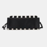Striped Knit Tote Bag Large Capacity - Image 5