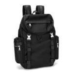 Large Capacity PU Leather Laptop Travel Backpack
