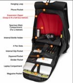 EVA Hard Shell Motorcycle Helmet Backpack - Image 5