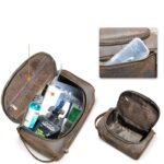 Top Grain Leather Flap Dopp Kit - Image 4
