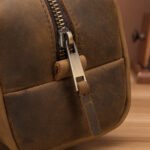 Top Grain Crazy Horse Leather Travel Pouch - Image 2