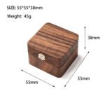 Walnut Wood Ring Gift Box - Image 5