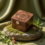 Walnut Wood Ring Gift Box - Image 4