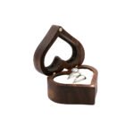 Walnut Heart Shape Ring Box - Image 5