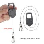 Retractable Keychain with Steel Cord - Image 4