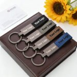 Custom Logo PU Leather Keychain - Image 3