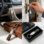 Custom Logo PU Leather Keychain - Image 5