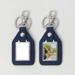 Custom PU Leather Keychain with Metal Ring - Image 5