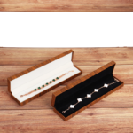 Wood Grain Leatherette Jewelry Gift Box - Image 5