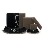 Double Opening Velvet Jewelry Box with Clasp - Image 5