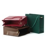 Leatherette Paper Jewelry Gift Bag - Image 3