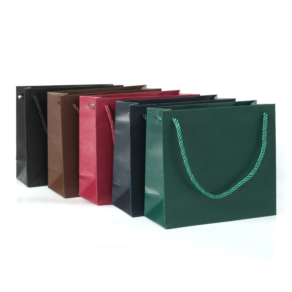 17000263-06 Leatherette Paper Jewelry Gift Bag - Image 1