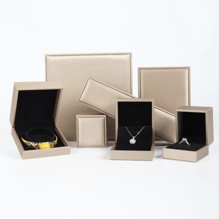 Brushed PU Leather Jewelry Gift Box