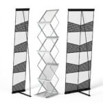 Foldable Aluminium Magazine Display Stand